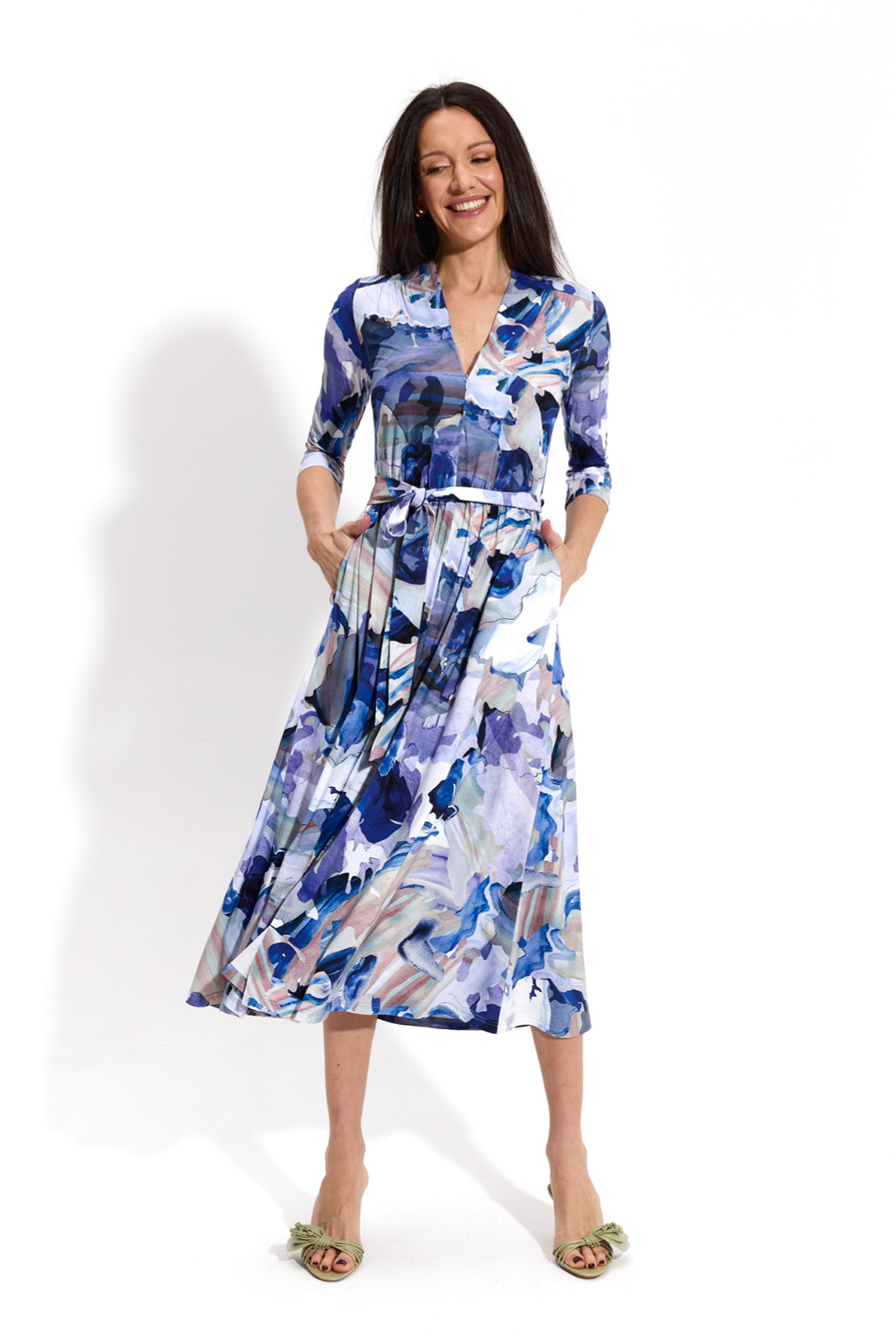 LIBERTY DRESS blue Dreamworld print