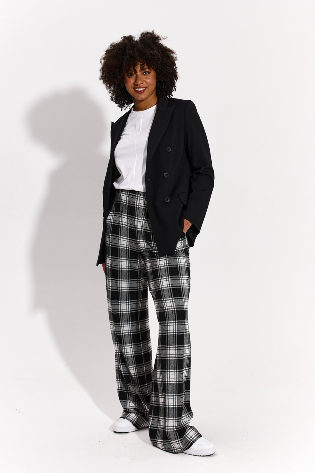 DOUBLE-BREASTED JACKET black