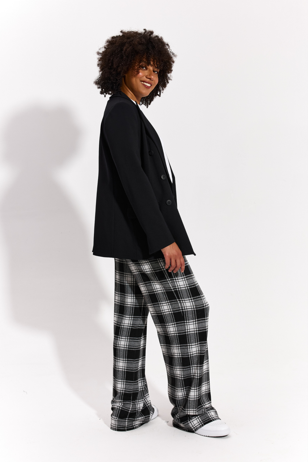DOUBLE-BREASTED JACKET black