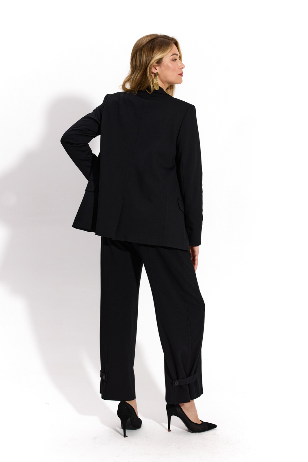 DOUBLE-BREASTED JACKET black