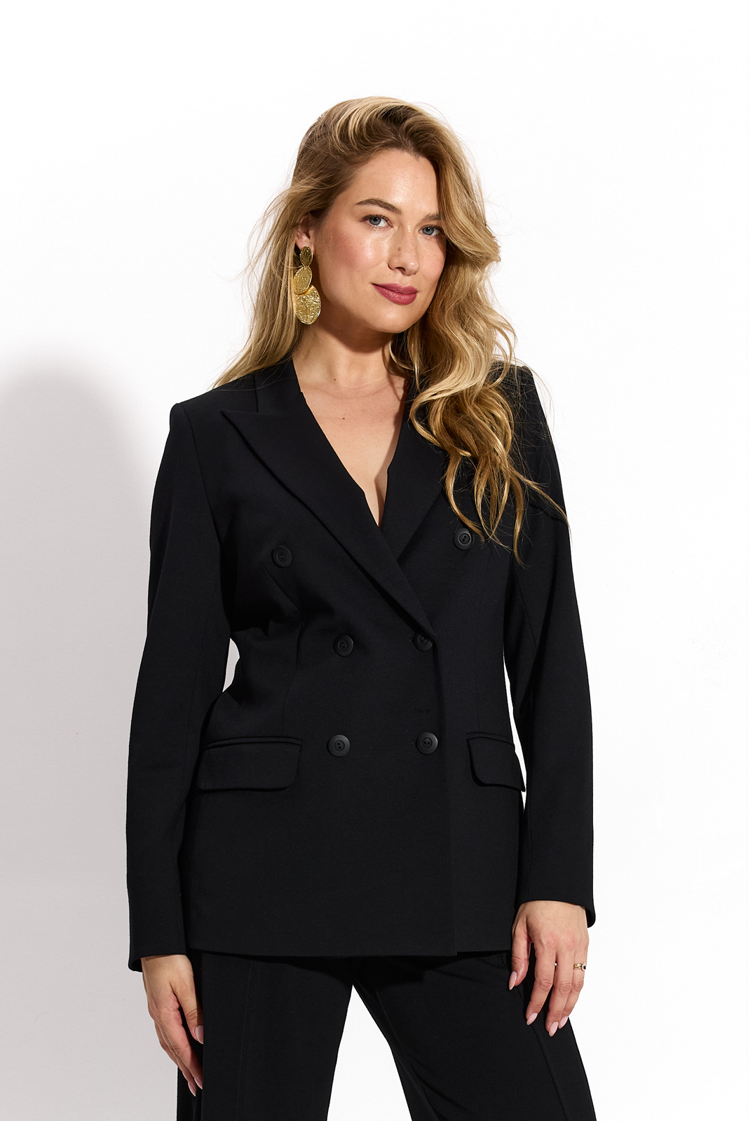 DOUBLE-BREASTED JACKET black