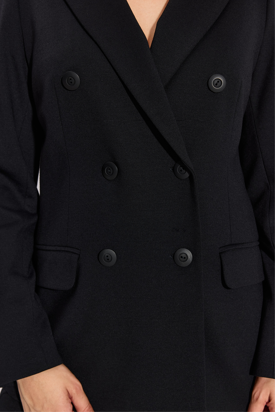 DOUBLE-BREASTED JACKET black
