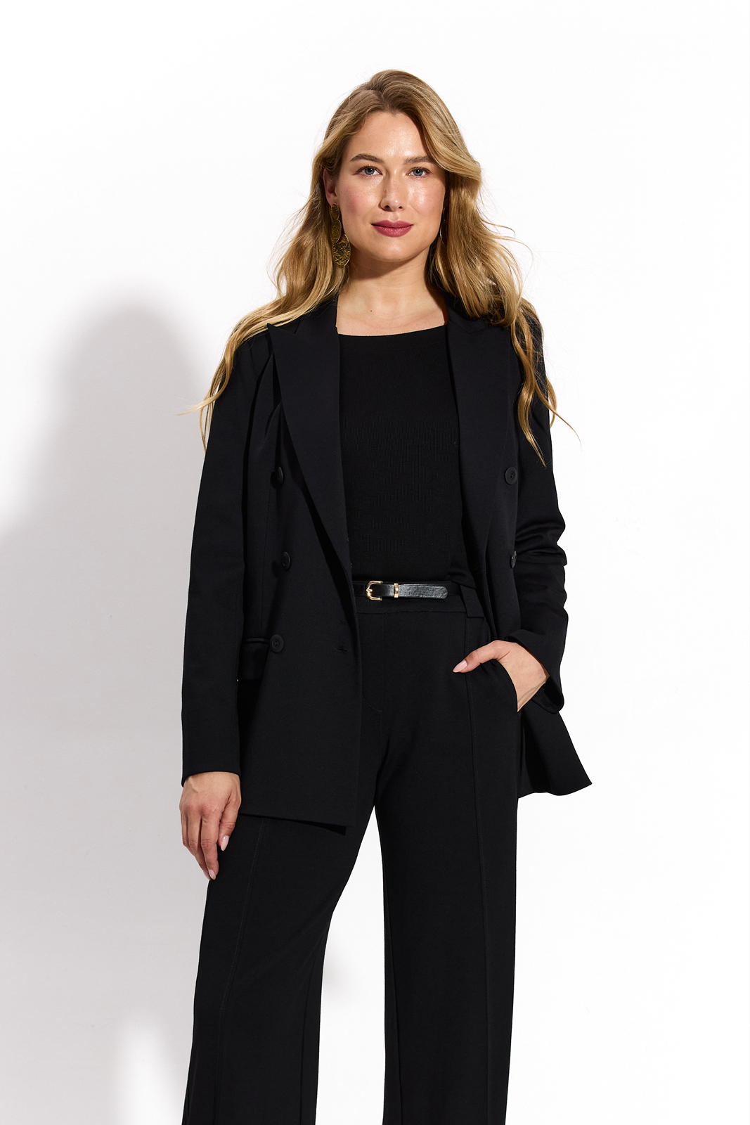 DOUBLE-BREASTED JACKET black