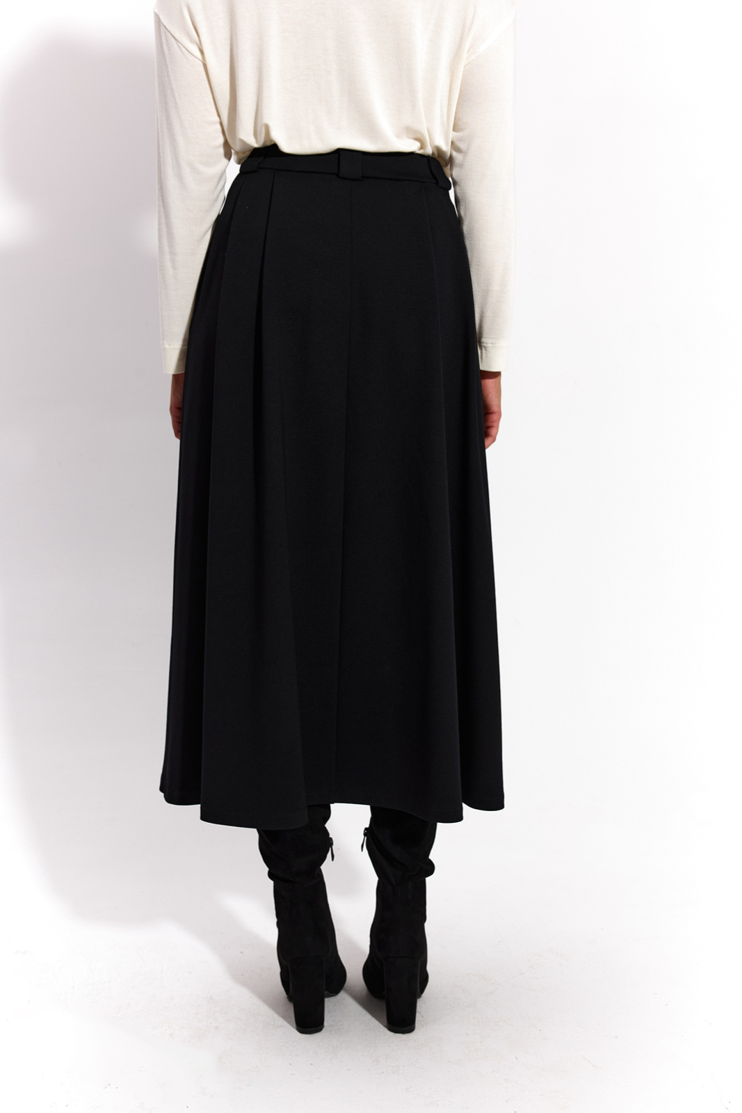 7/8 SUIT SKIRT black