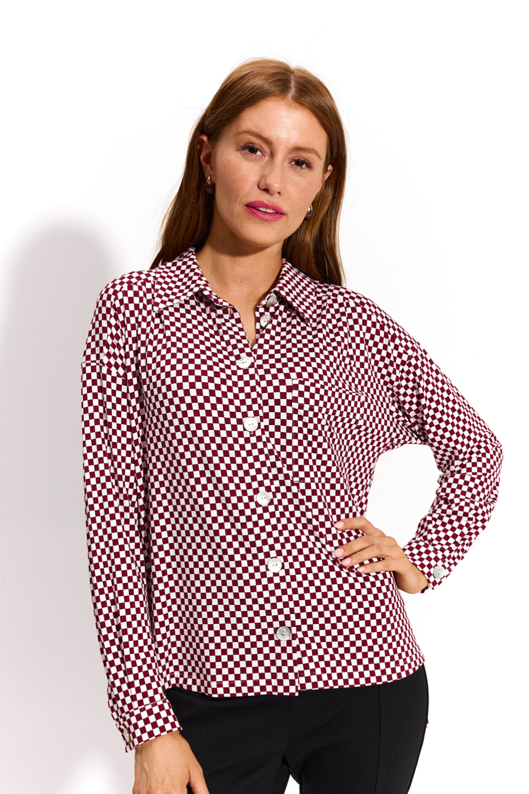 BASIC INSTINCT print szachownica bordowa BASIC INSTINCT print szachownica bordowa