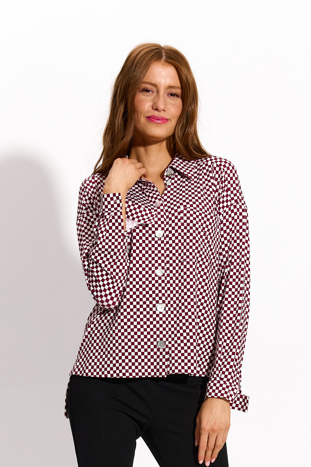 BASIC INSTINCT print szachownica bordowa BASIC INSTINCT print szachownica bordowa