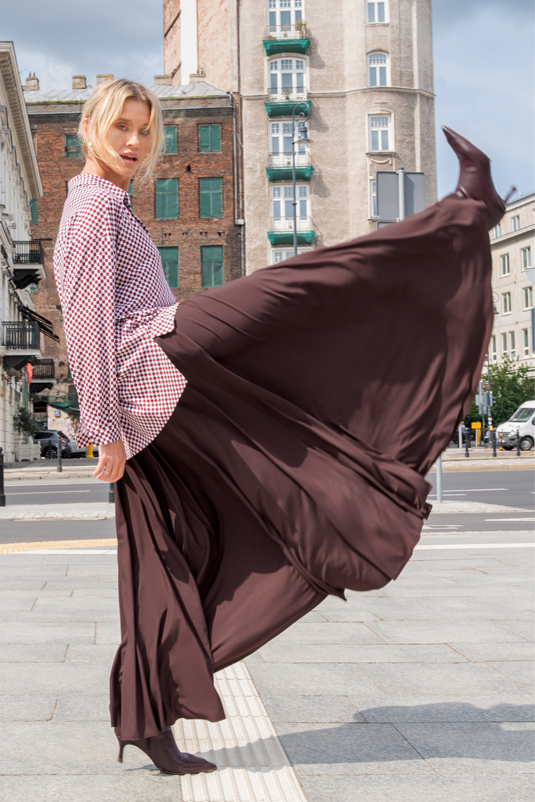 BASIC INSTINCT print szachownica bordowa BASIC INSTINCT print szachownica bordowa