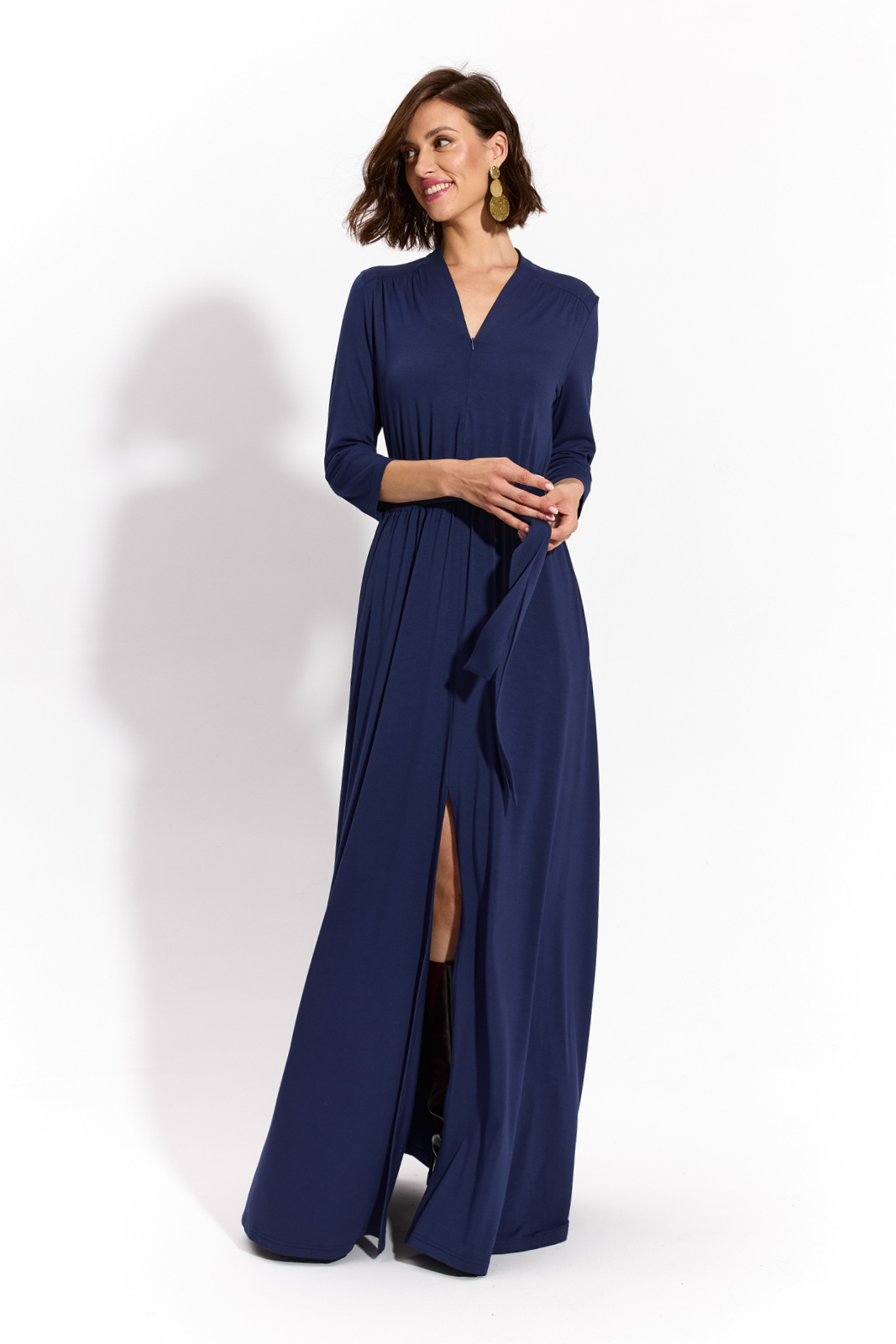 LIBERTY DRESS MAXI nocny granat LIBERTY DRESS MAXI nocny granat