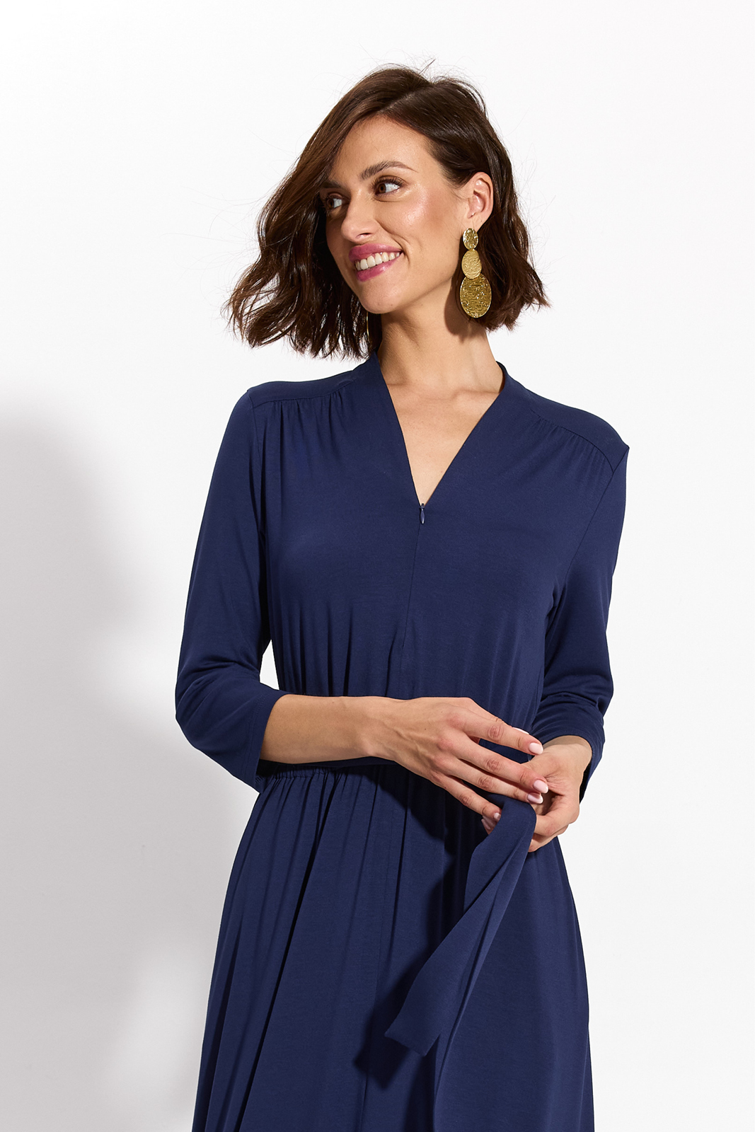 LIBERTY DRESS MAXI nocny granat LIBERTY DRESS MAXI nocny granat