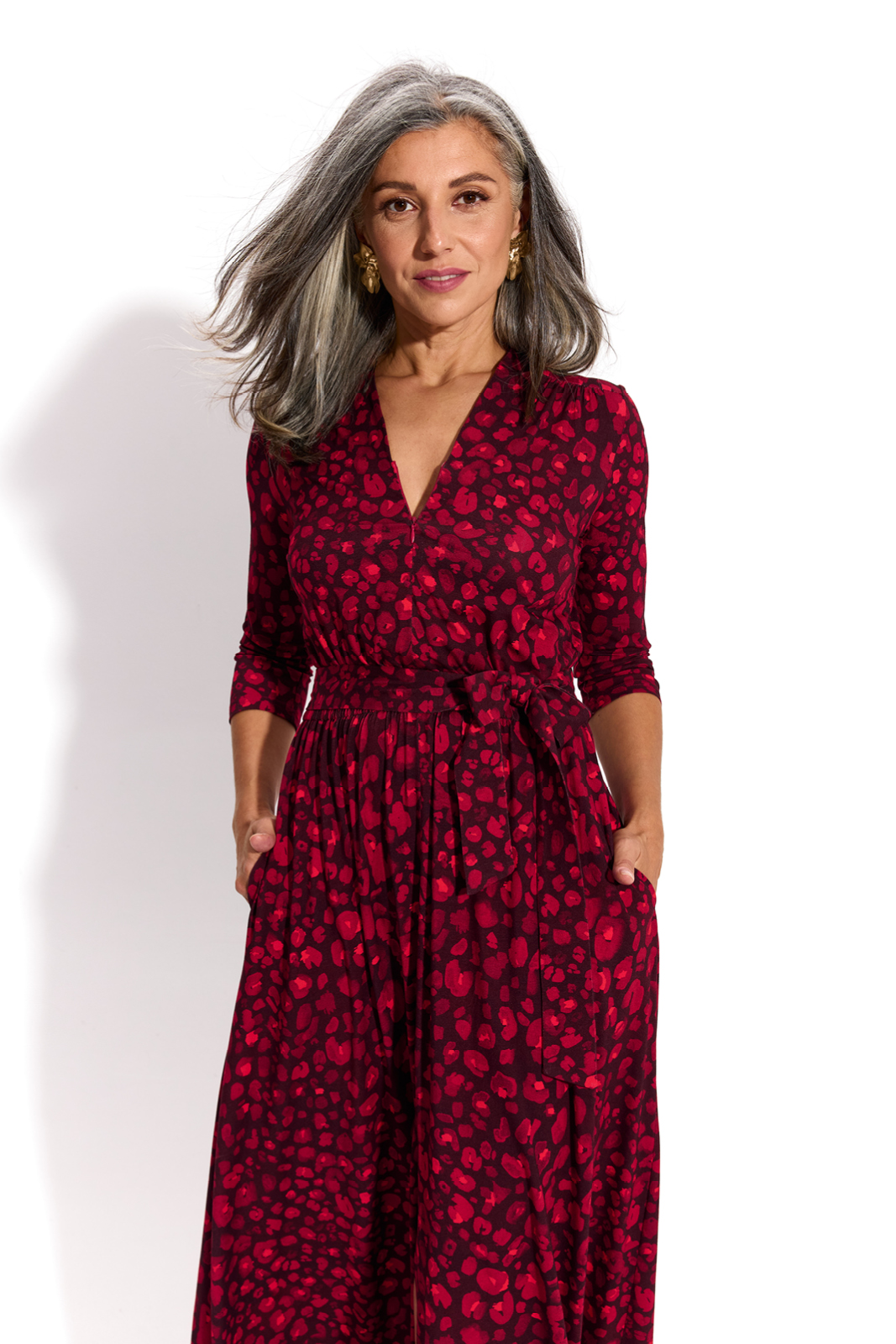 LIBERTY DRESS red panther print
