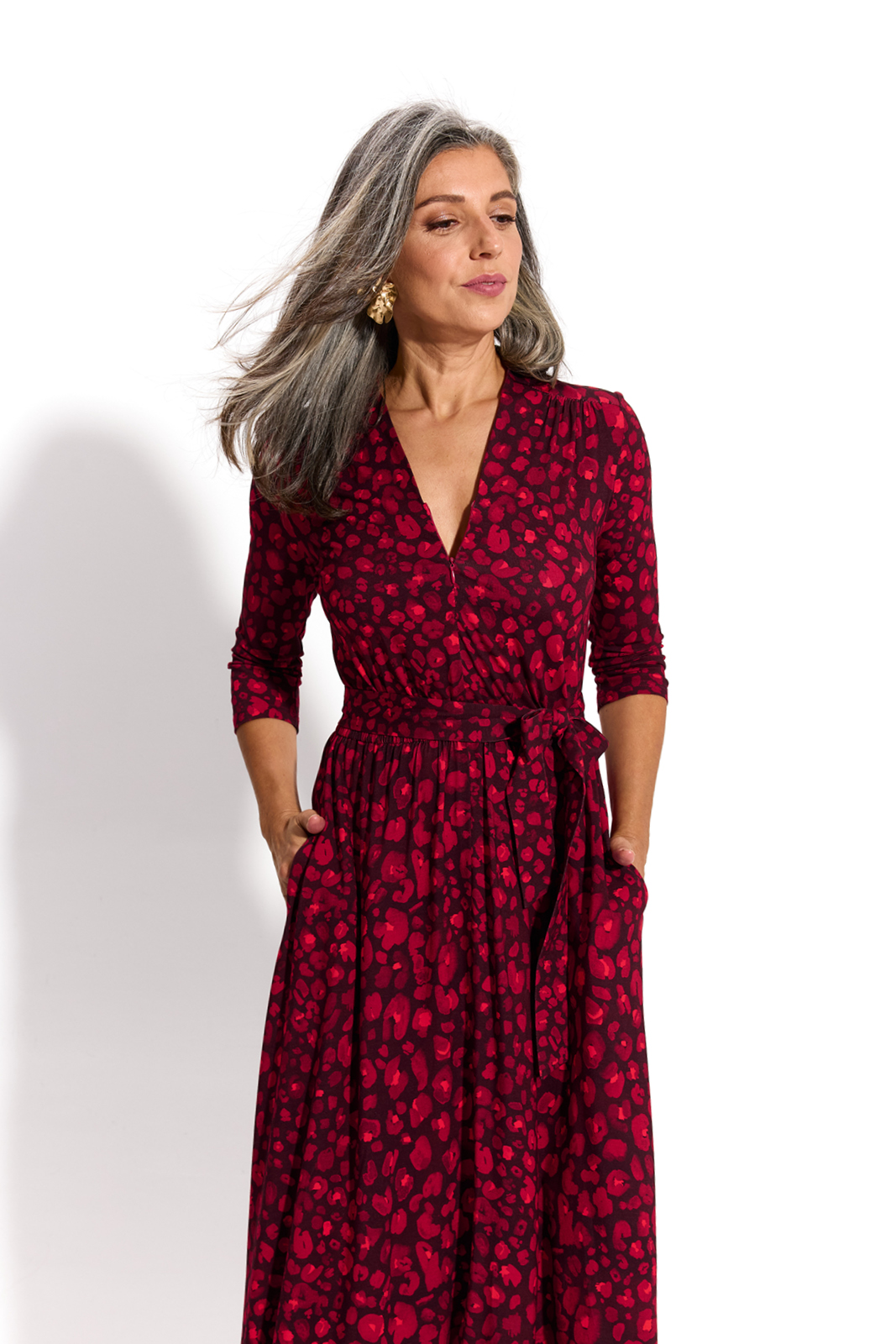 LIBERTY DRESS red panther print
