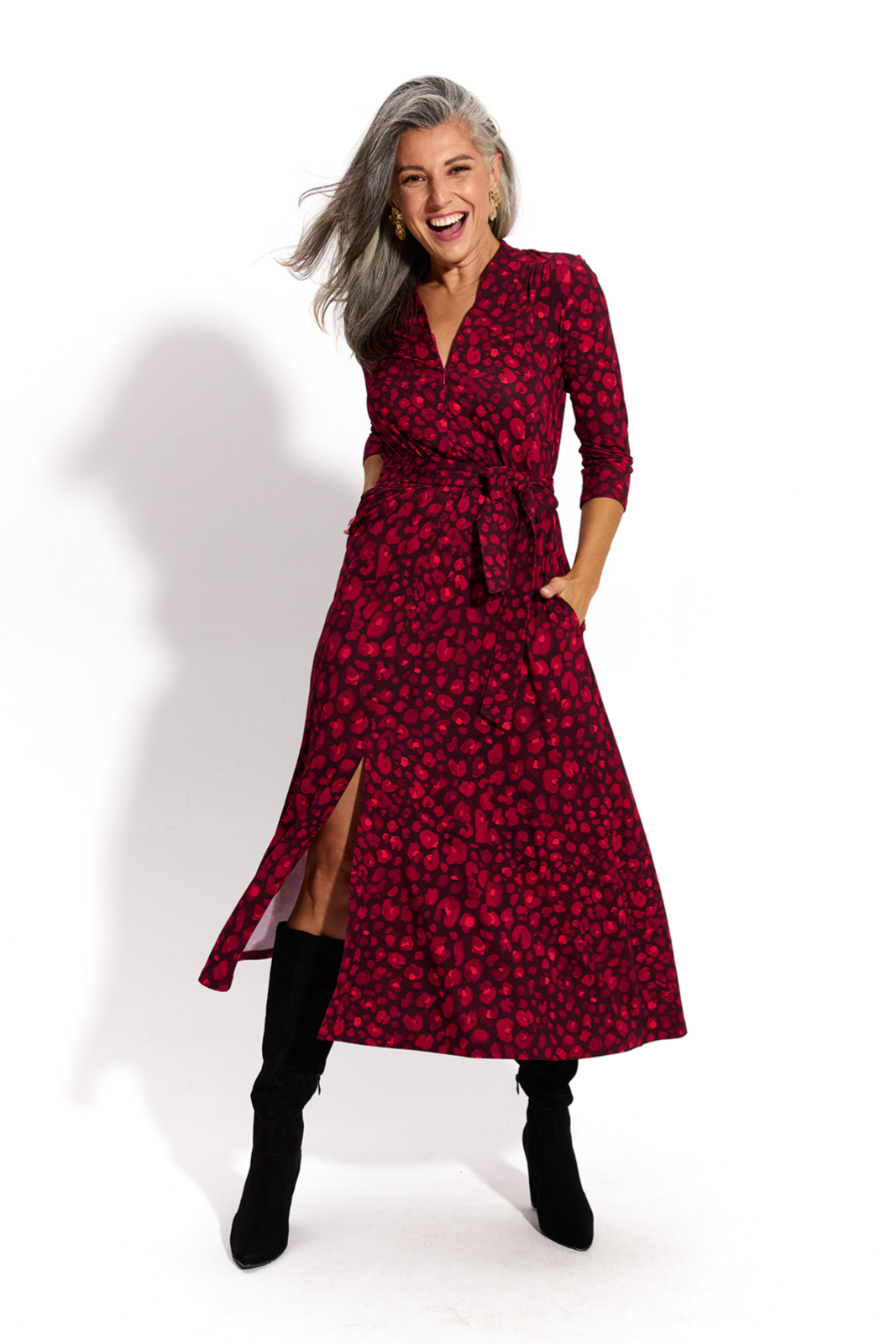 LIBERTY DRESS red panther print