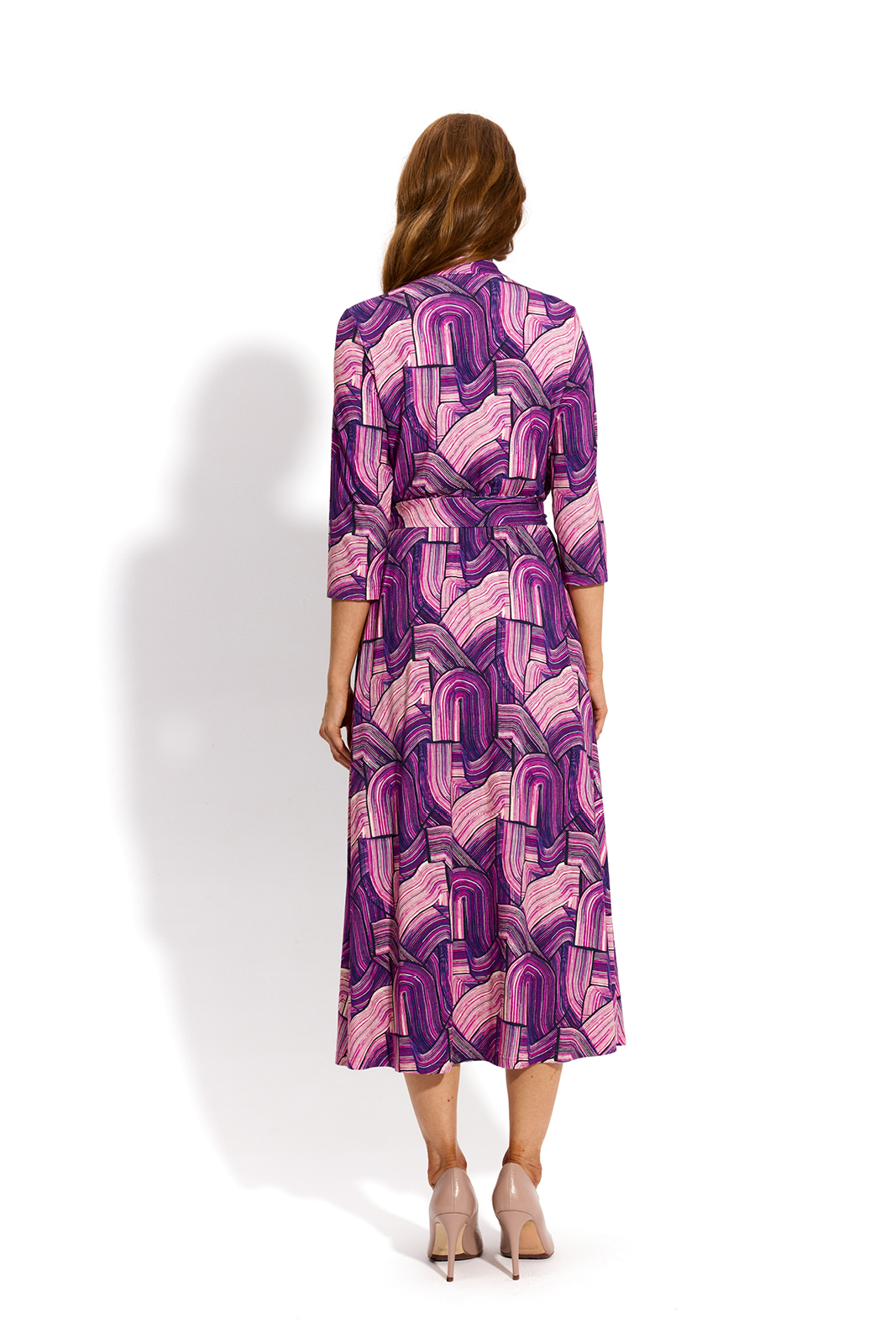 LIBERTY DRESS print violet brush