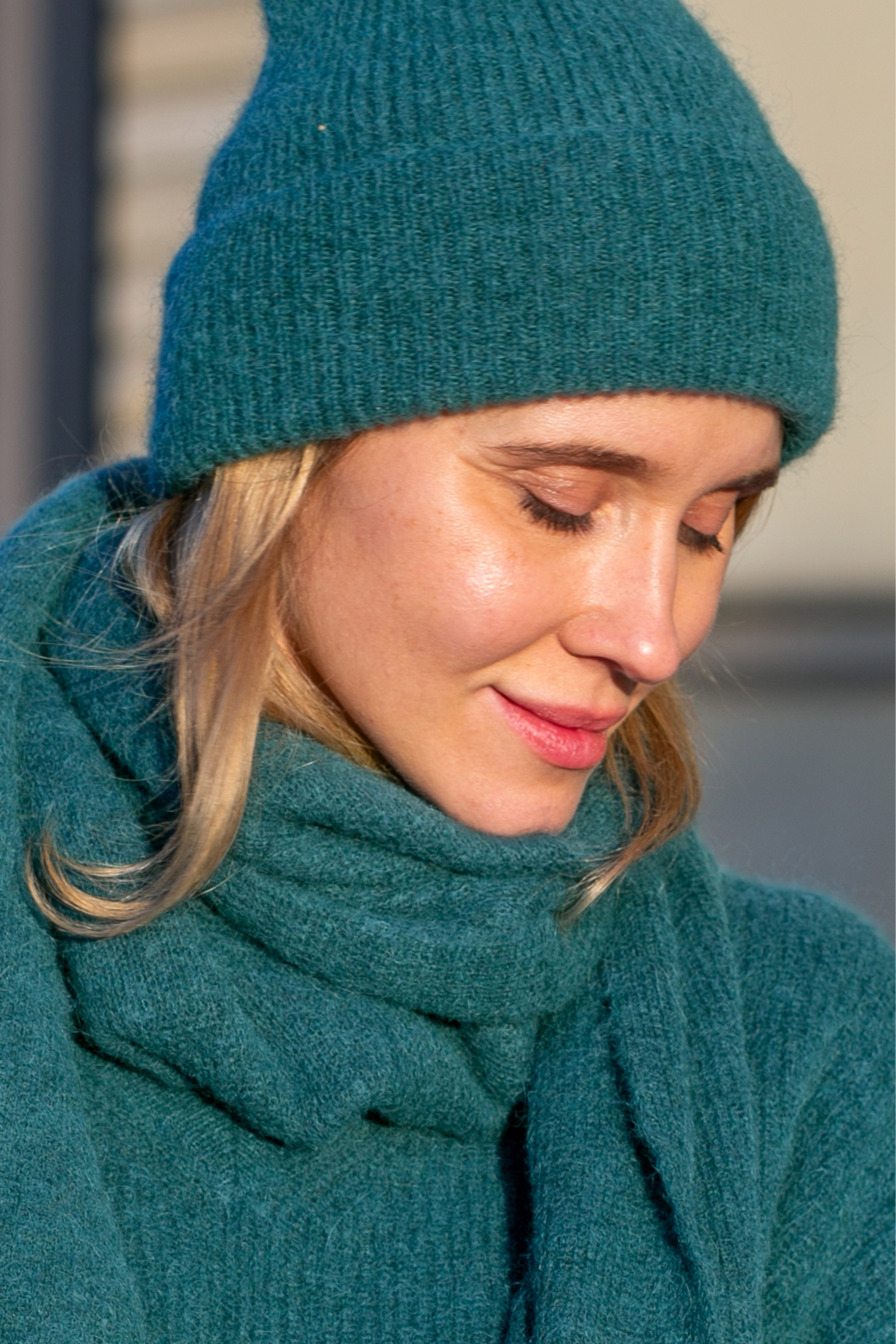 PREMIUM ALPACA BEANIE bottle green