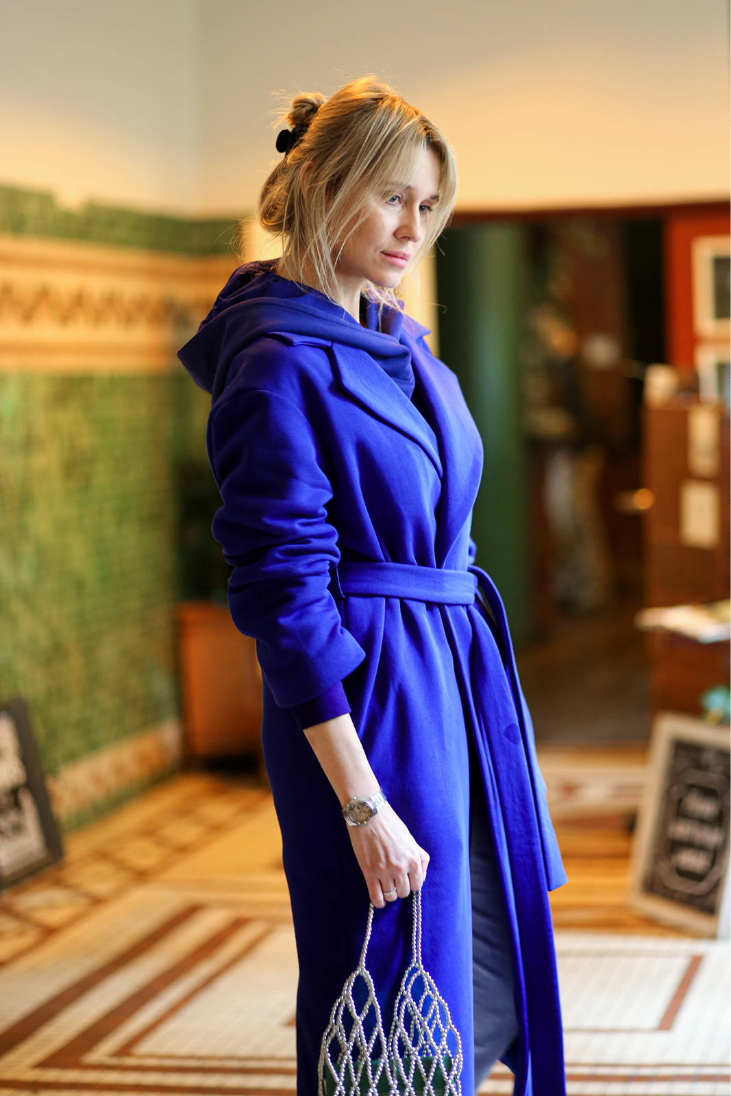 REVOLUTIONARY COAT art blue