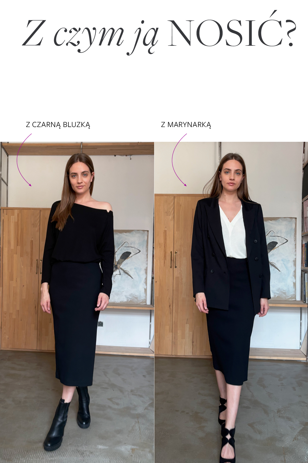 7/8 TUBE SKIRT ribbed black 7/8 TUBE SKIRT ribbed black