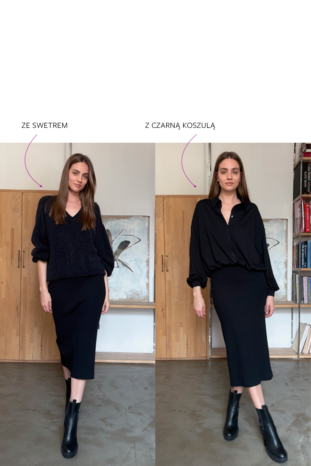 7/8 TUBE SKIRT ribbed black 7/8 TUBE SKIRT ribbed black