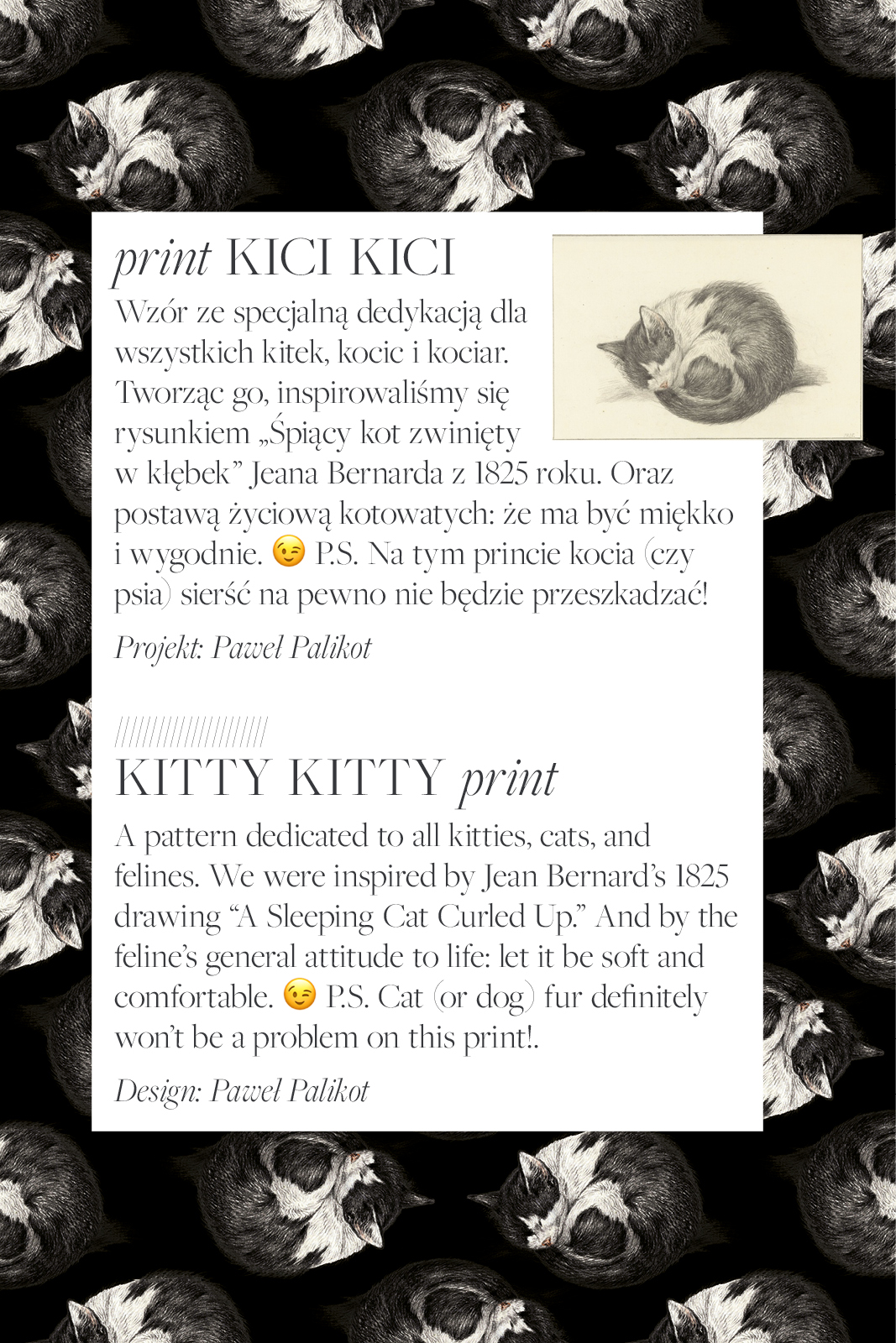 PRIMAVERAS kitty kitty print PRIMAVERAS kitty kitty print