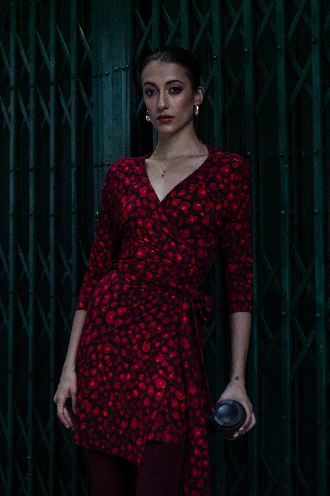 GODDESS ABOVE THE KNEE red panther print GODDESS ABOVE THE KNEE red panther print