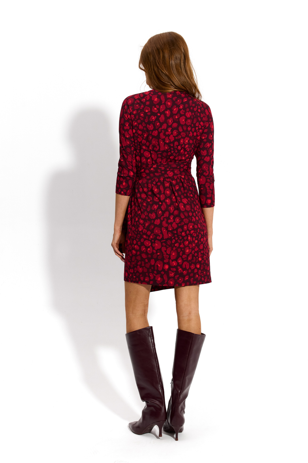 GODDESS ABOVE THE KNEE red panther print GODDESS ABOVE THE KNEE red panther print