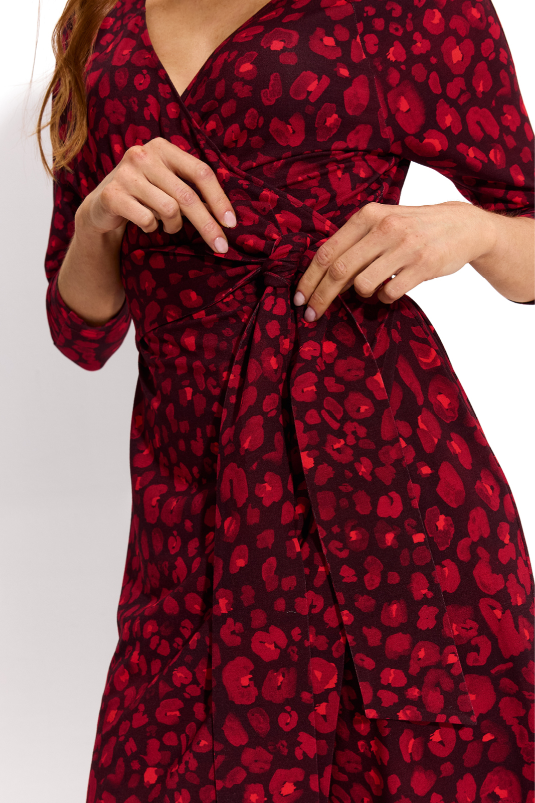 GODDESS ABOVE THE KNEE red panther print GODDESS ABOVE THE KNEE red panther print