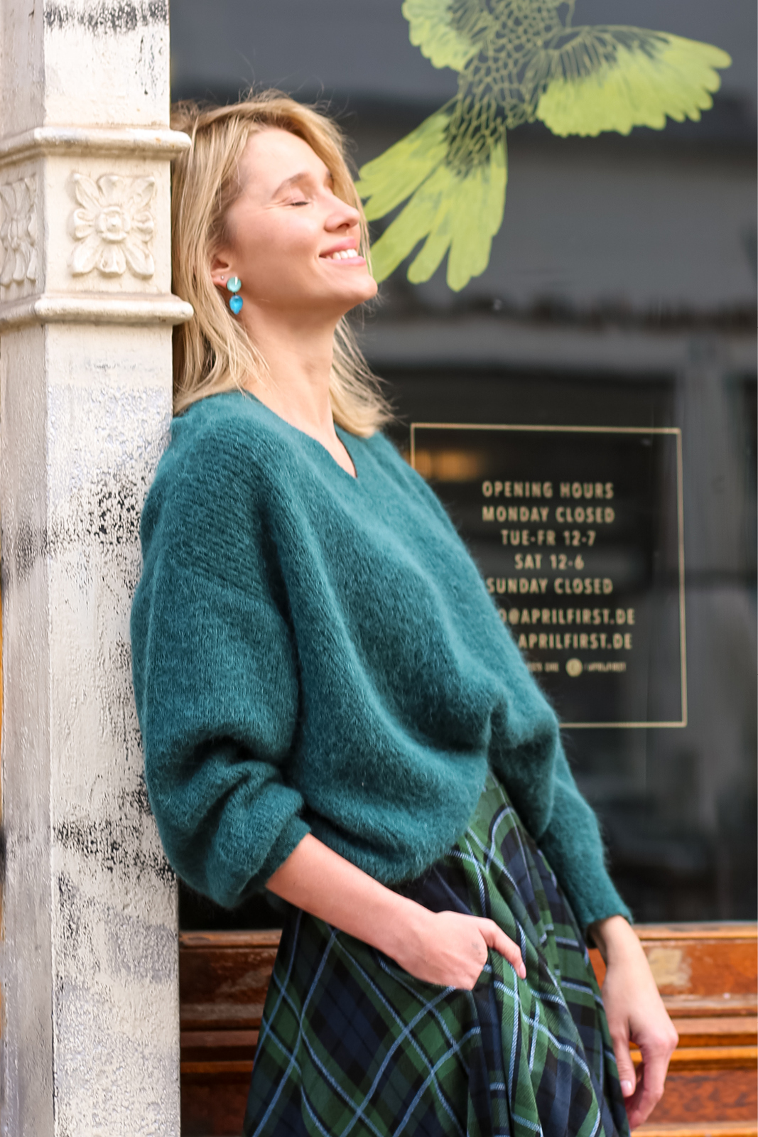 PREMIUM ALPACA SWEATER bottle green PREMIUM ALPACA SWEATER bottle green