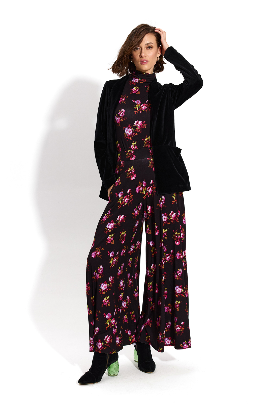 VAN GOLF risk'n'roses black print VAN GOLF risk'n'roses black print