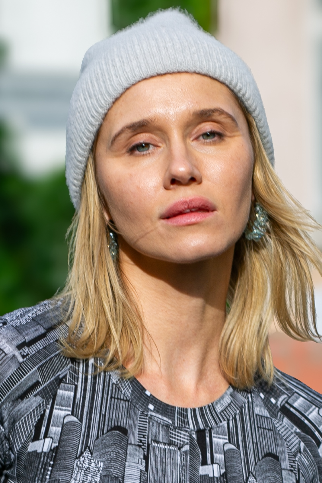 PREMIUM ALPACA BEANIE silver gray