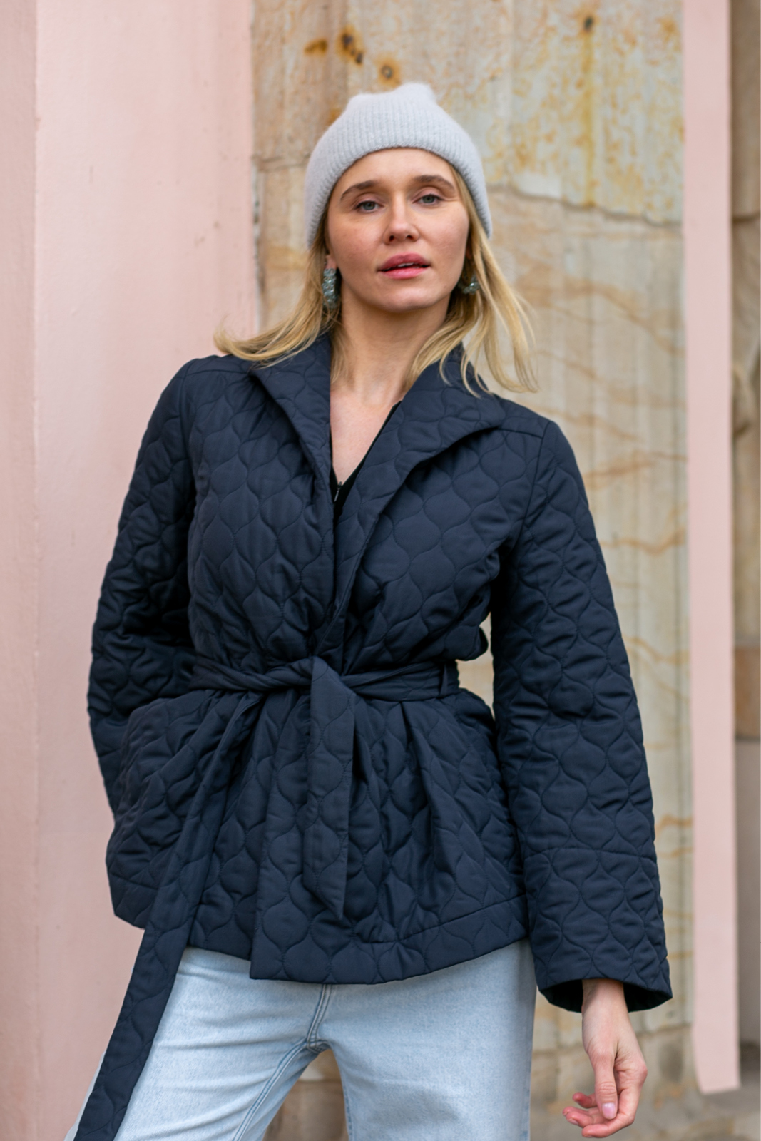 SOME HOPE SHORT granat pikowany