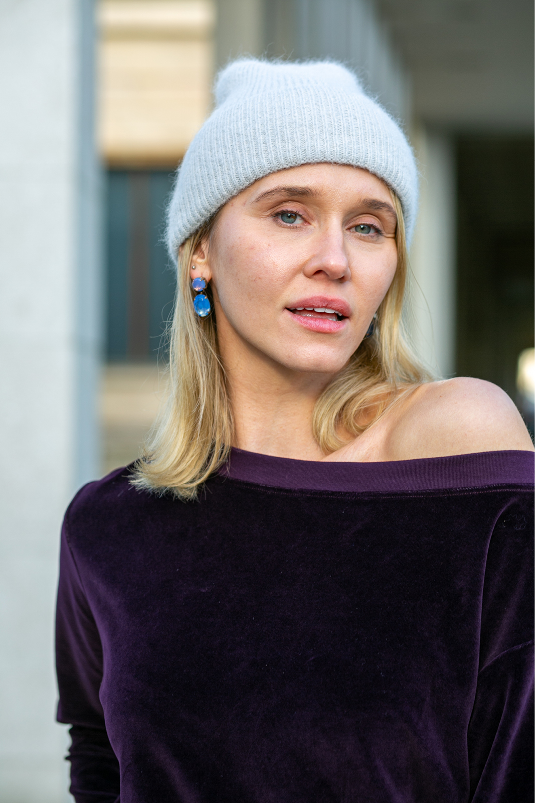 OVERSIZED SWEATSHIRT plum velvet