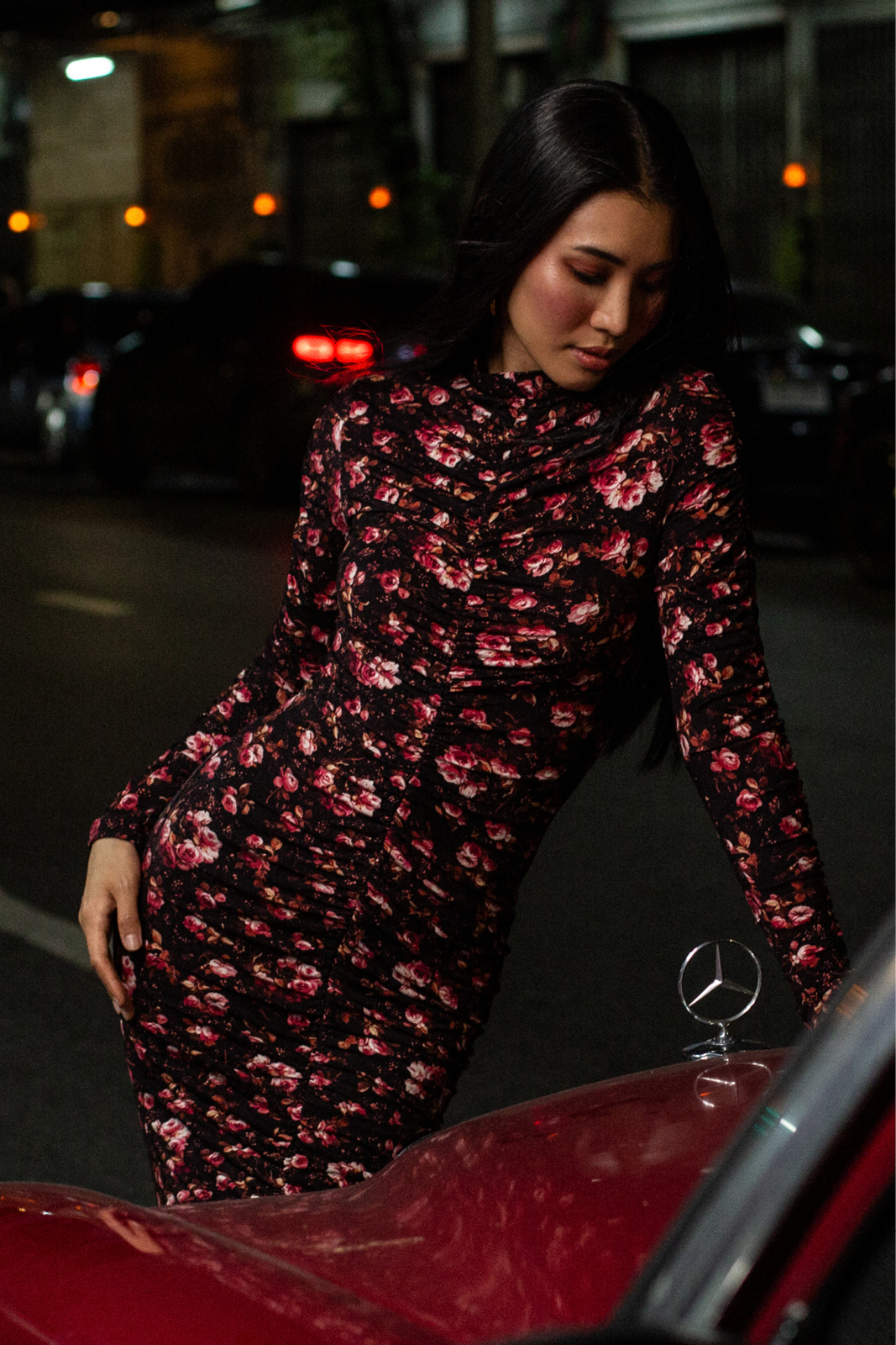 DRAPQUEEN print risk'n'roses rusty