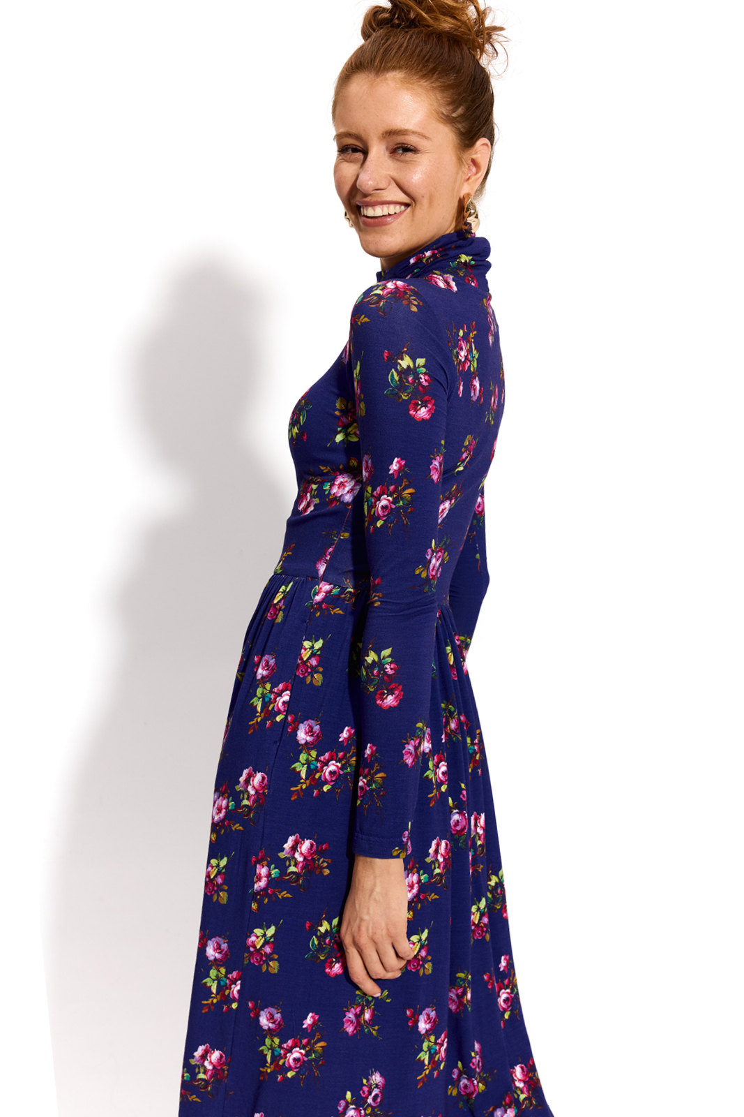 PARYŻANKA print risk'n'roses niebieska