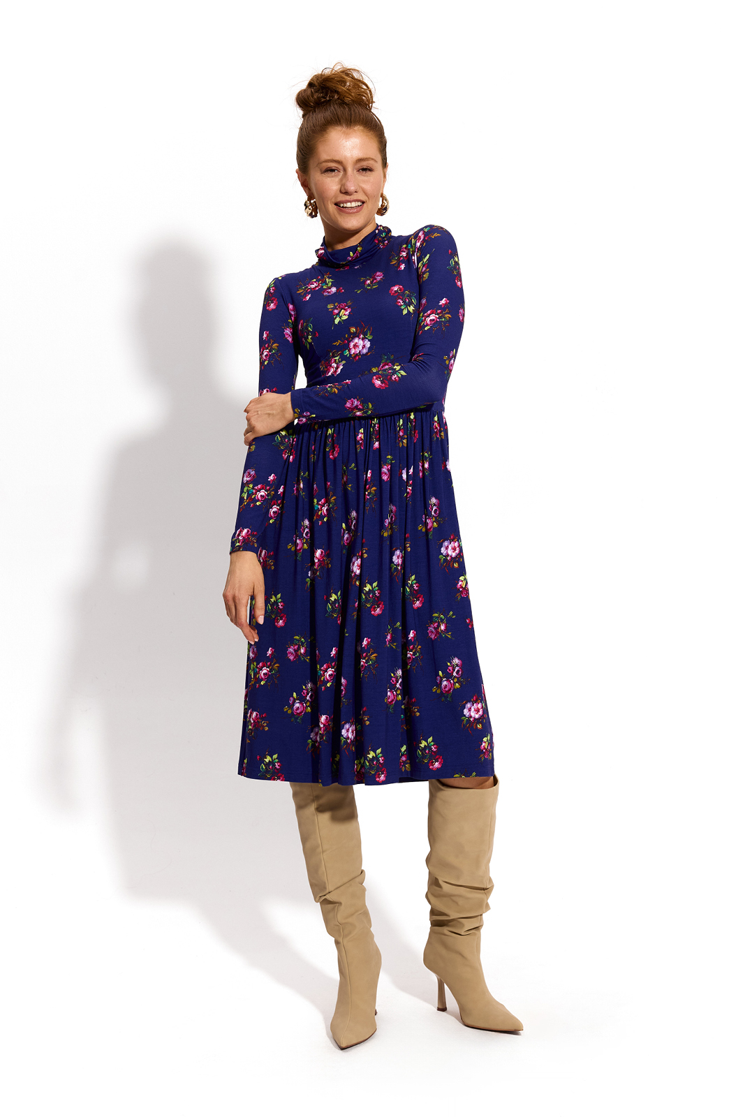 PARYŻANKA print risk'n'roses niebieska PARYŻANKA print risk'n'roses niebieska