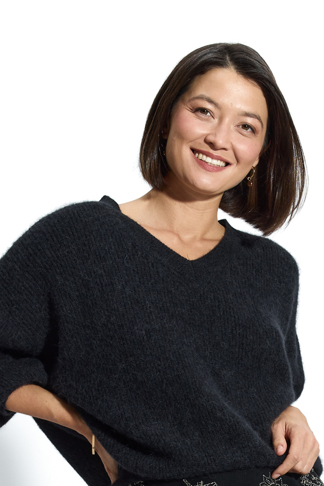 SWETER Z ALPAKI PREMIUM nearly black