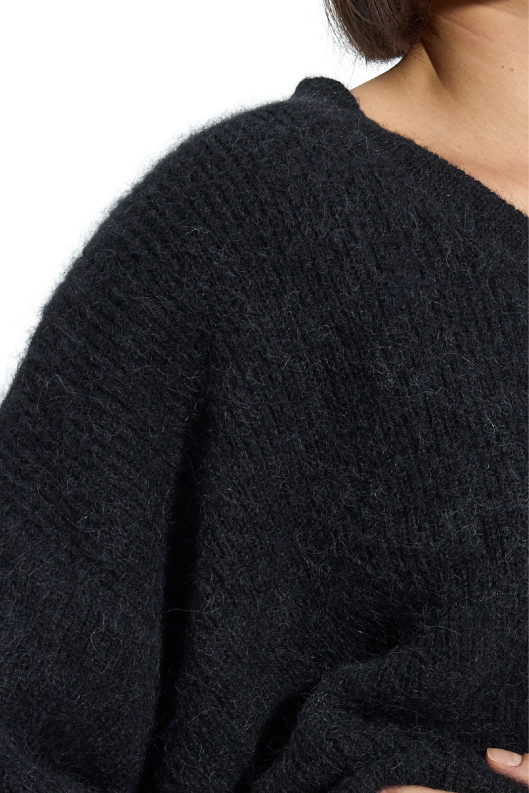 SWETER Z ALPAKI PREMIUM nearly black