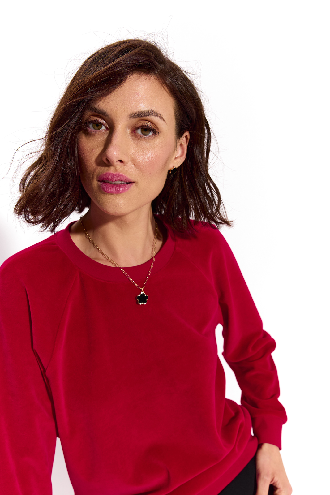 LUCY IN THE SKY scarlet velvet