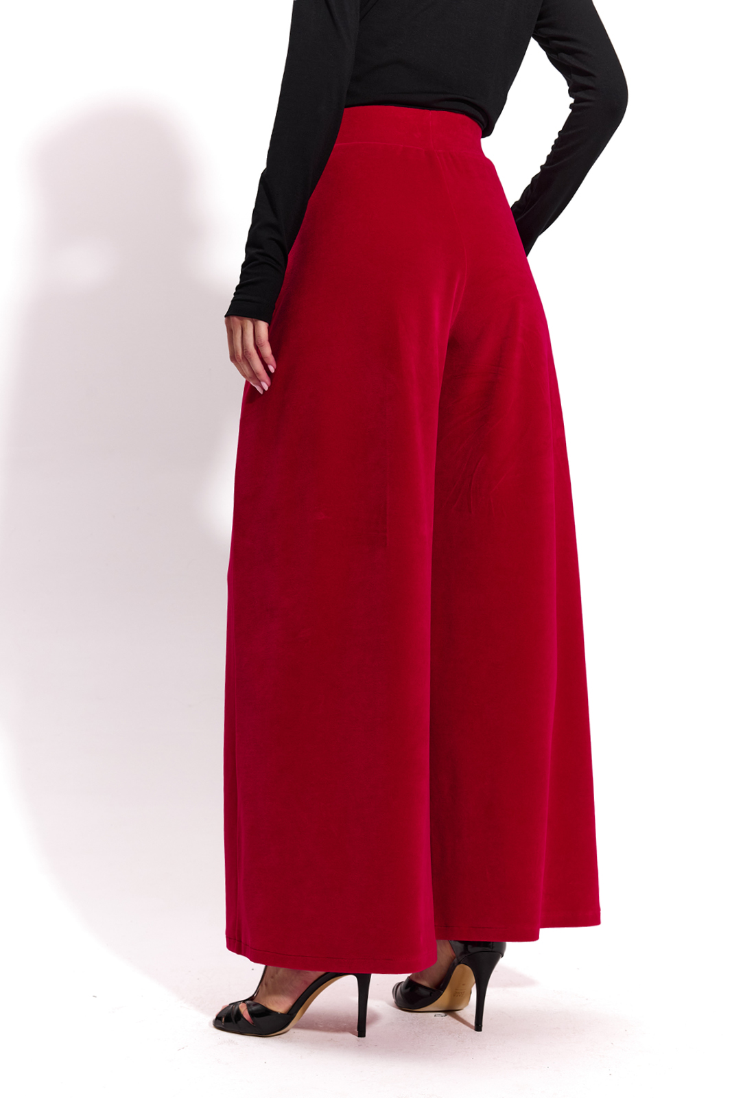 LOUISE szkarłatny welur