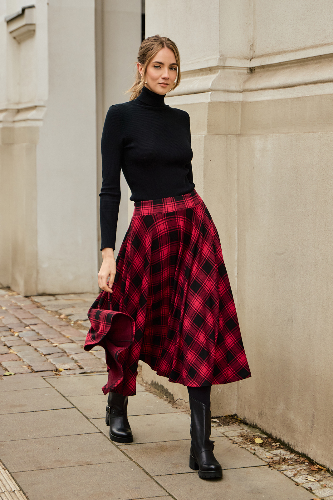 PRIMA BALLERINA krata czerwona