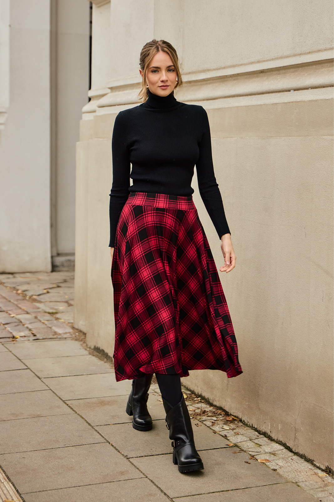 PRIMA BALLERINA krata czerwona