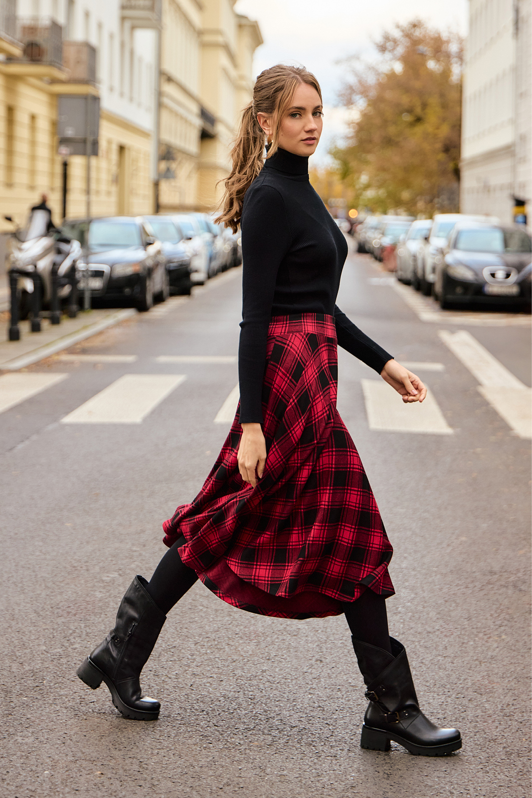 PRIMA BALLERINA krata czerwona