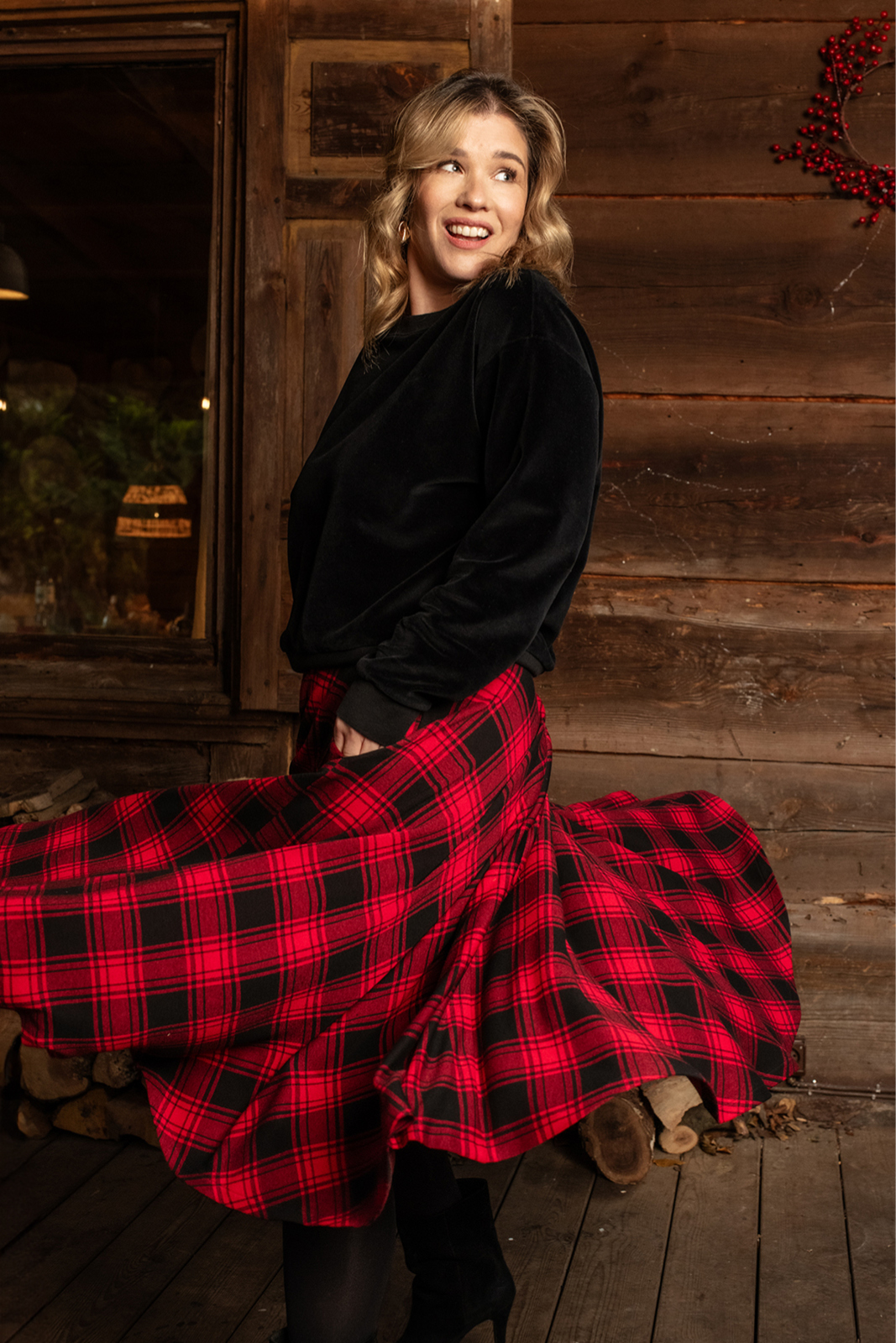 PRIMA BALLERINA krata czerwona