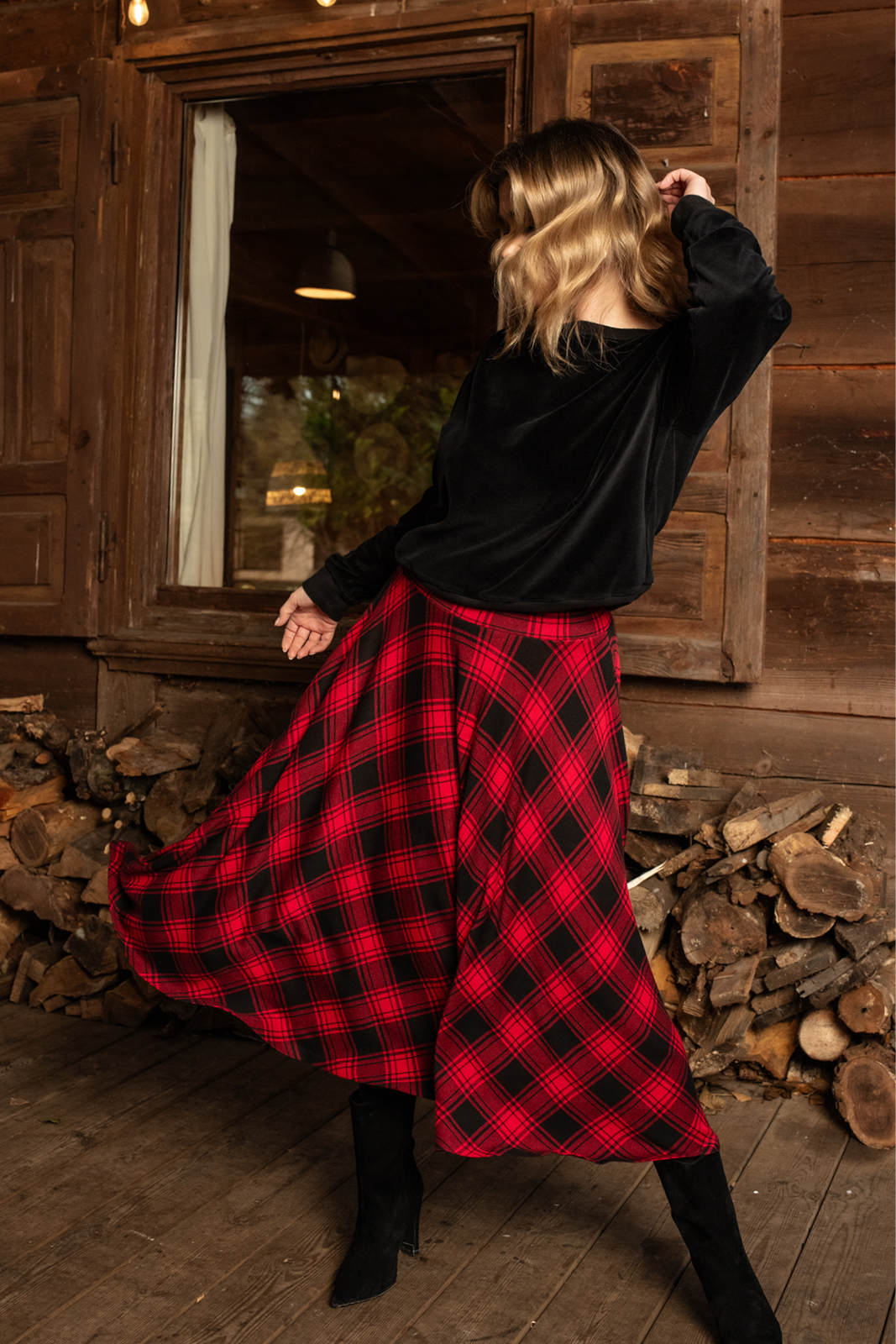 PRIMA BALLERINA krata czerwona