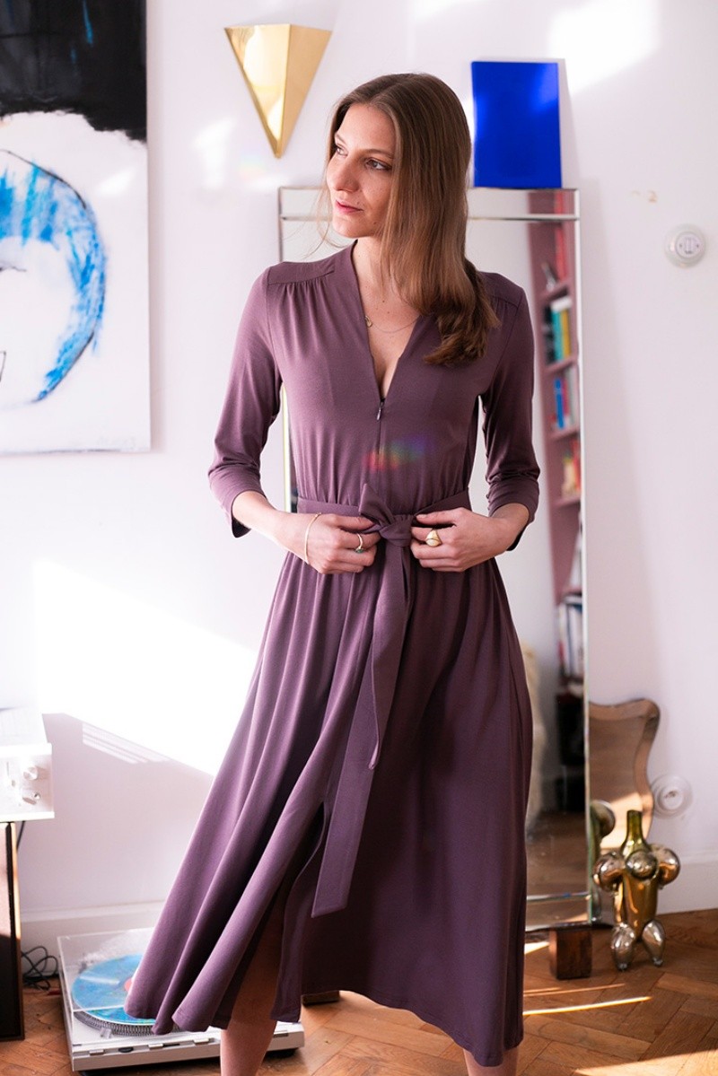 LIBERTY DRESS dusty violet