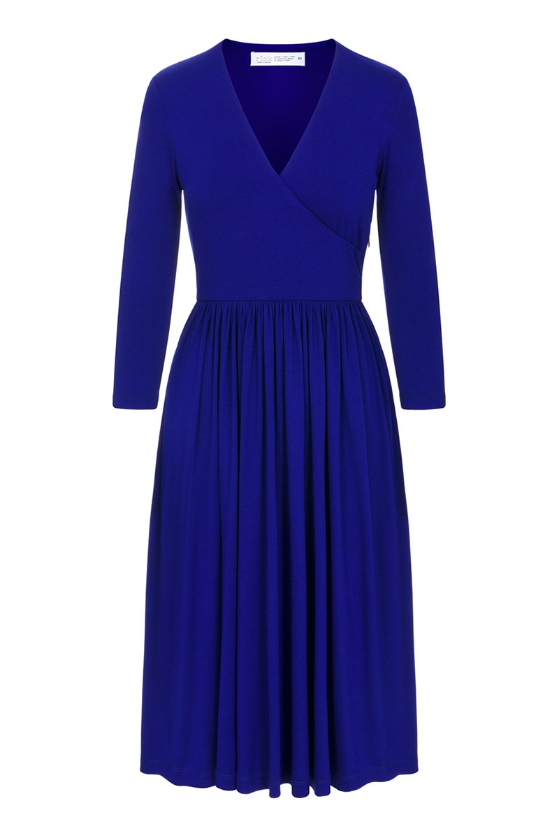 WRAP DRESS art blue