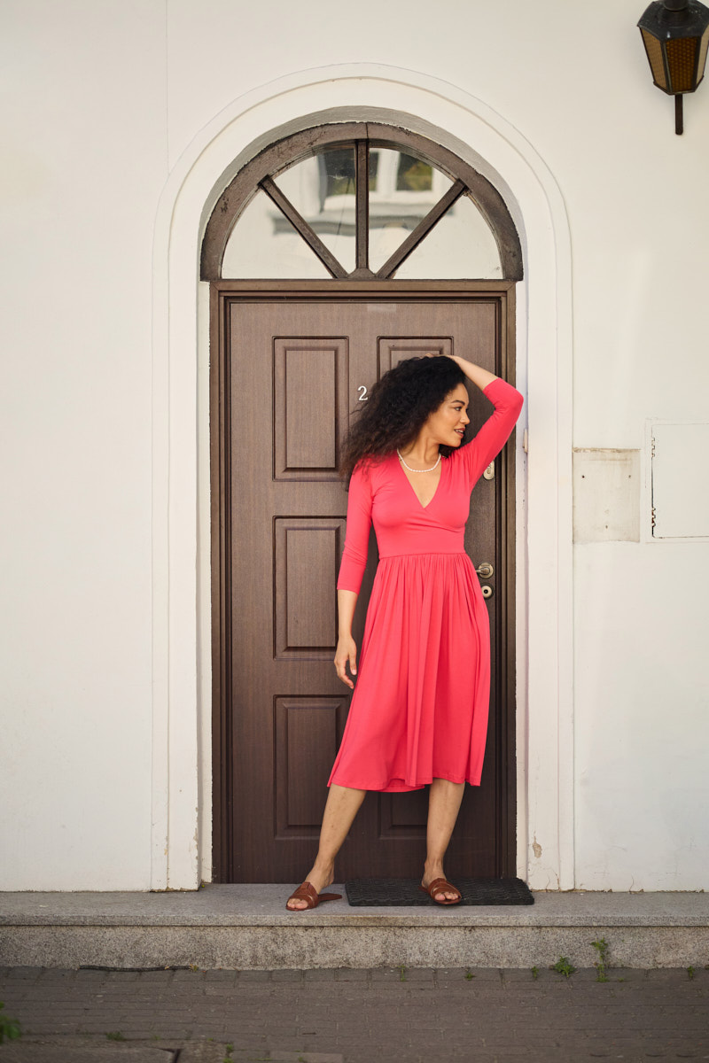 WRAP DRESS watermelon