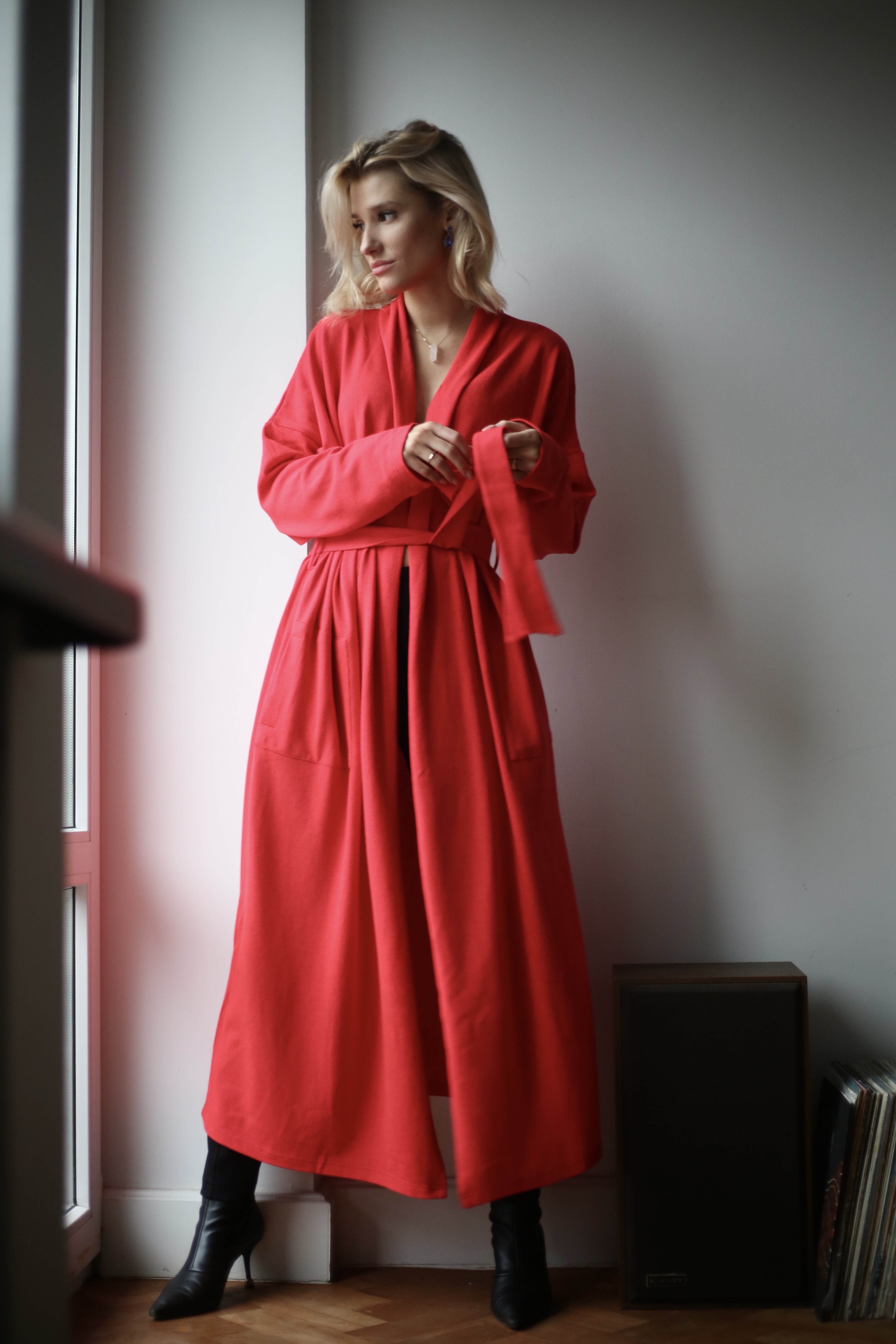 ANNA DRESS rosso