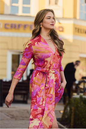 LIBERTY DRESS print Dreamworld golden hour