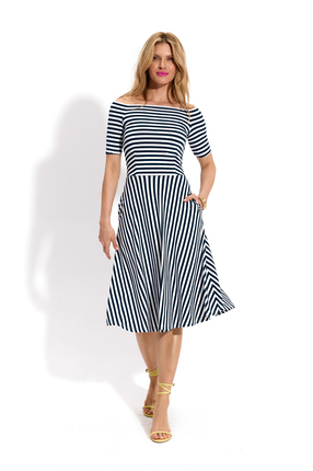 THE MOST BEAUTIFUL GIRL navy stripes