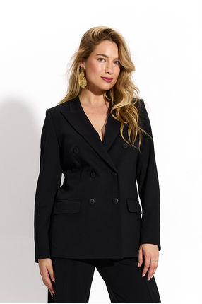 DOUBLE-BREASTED JACKET black