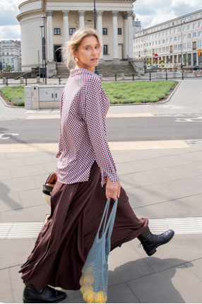 BASIC INSTINCT print szachownica bordowa